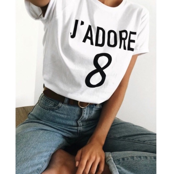 LAST-BESTSELLER / J’ADORE 8 Short Sleeve Tee-White - Picture 8 of 8